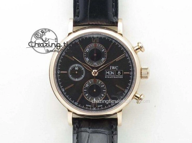 MIROTIME 0412 Casual Portuguese Chrono IW3716 Z+F 1:1 Best Edition White Dial on Blue Rubber Strap A 7016